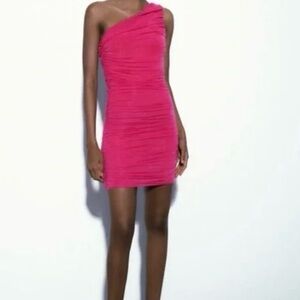 Zara Asymmetric Mini Dress